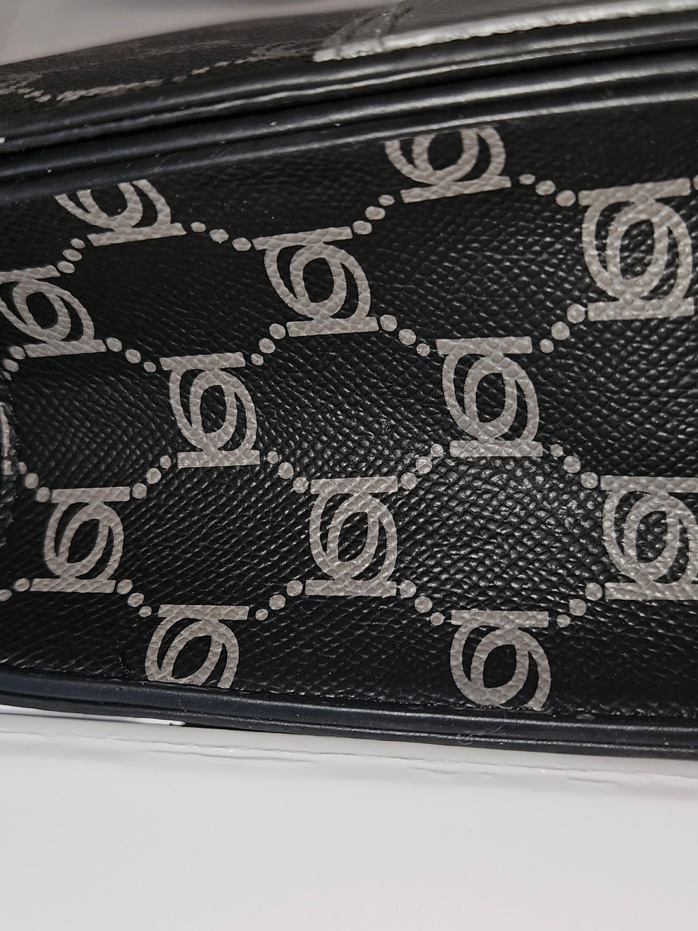 bebe Black and Gray Logo Chain Strap Crossbody Bag - Picture 8 of 11